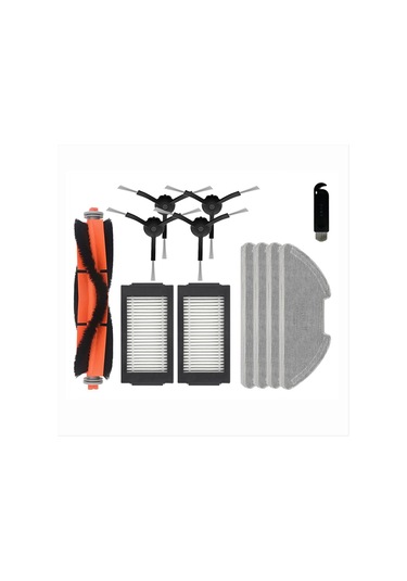 Gildedwill Xiaomi Mijia Robot Süpürge-mop Pro / 2 Pro / Mjsts1 Elektrikli Süpürge Aksesuarları İçin Hepa Filtreli Paspas Bezi Silindir Yan Fırça