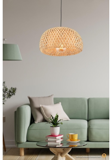 Mirage Model Tekli Rattan Bambu Tasarım İskandinav Bohemavize