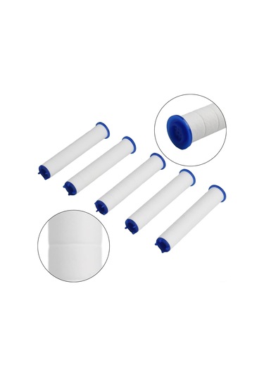 10 Adet Duş Başlığı Filtresi, 11,5 X 2,5 Cm 1/5 Pp Pamuk Filtre, El Duş Aksesuarları İçin Mini Taşınabilir Su Filtresi