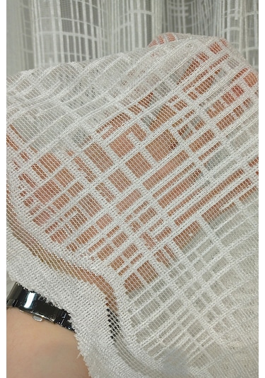 Ekose Kdk Örme Tül Perde / Ölçünüze Özel Dikim