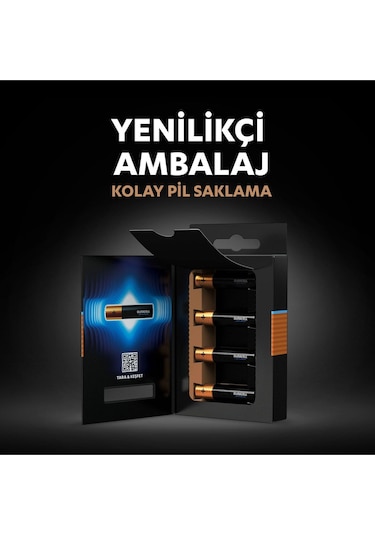 Duracell Optimum AAA İnce Kalem Pil 1,5V 4'lü Paket (MX2400)