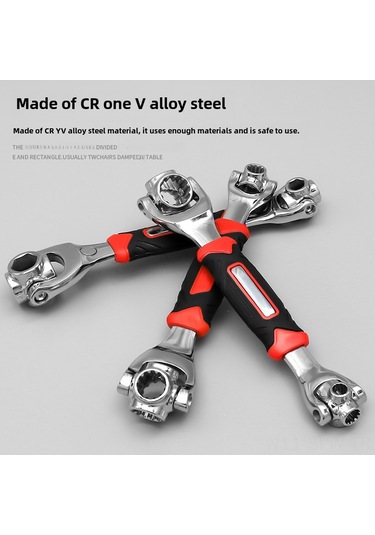 Maiyame 52-1 Çok İşlevli套筒扳手seti 8-21 Mm Aralığı 360 Derece Dönüşlü Kaliteli Tamir Gereçleri Kırmızı-siyah Saplı