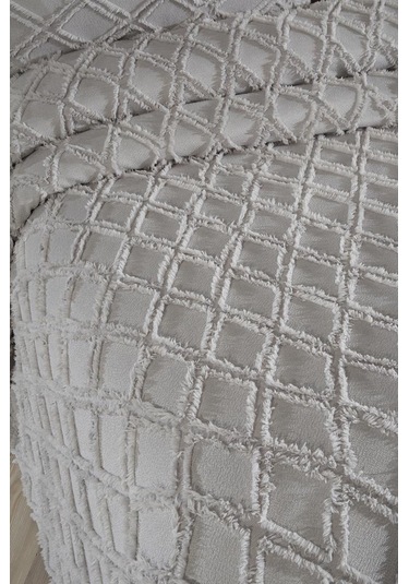 Çeyiz Diyarı Vesya 2 Parça Tek Kişilik Pike Takımı Gri Gri