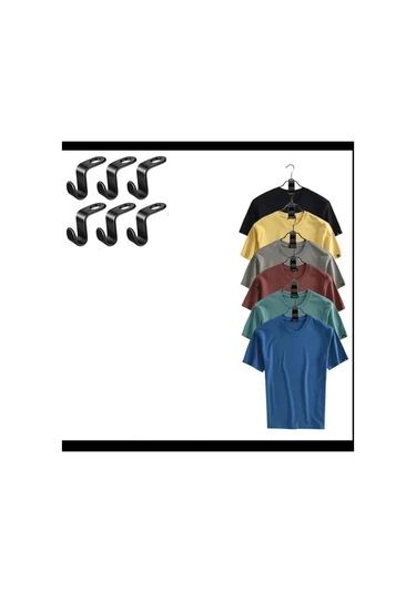 Domline Siyah Askılık 6 Adet 267831496 Siyah