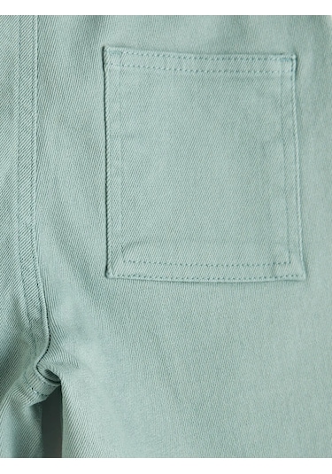 Lc Waikiki Yeşil Regular Fit Erkek Çocuk Jean Şort