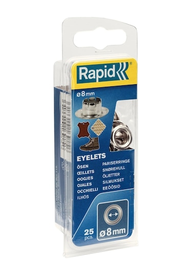 Rapid Kuşgözü Delik Halka 8Mm 25 Adet 5000411