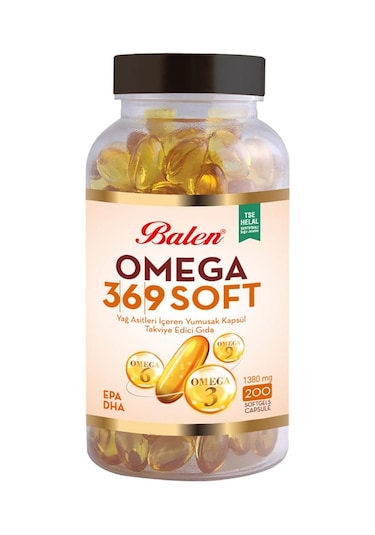 Balen Omega 3-6-9 Soft Yağ Asitleri İçeren 1380 Mg 200 Kapsül