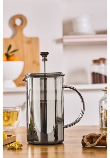 Karaca Alina French Press Gri 600 Ml Gri