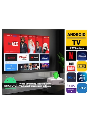 Vankyo Sunspark 500w 9000 Lümen Wi-fi Android Projeksiyon Cihazı