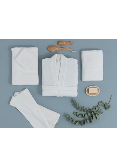 Madame Coco Stripe Armürlü Ayak Havlusu - Beyaz - 50X70 Cm Çok Renkli