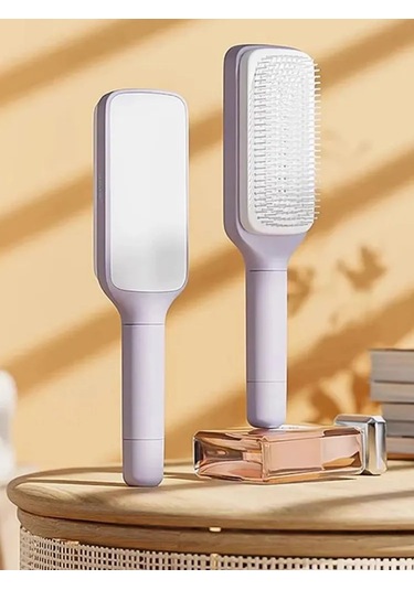 Moveevo Kendi Kendini Temizleyen Geri Çekilebilir Masaj Tarağı Saç Aleti