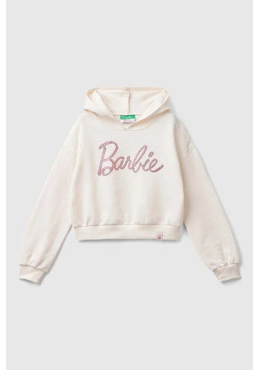 United Colors Of Benetton Kız Çocuk Sweat 3j68c204c Ekru Ekru