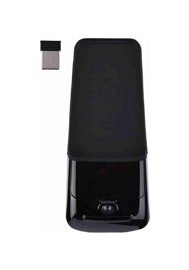 Yuntech01 2.4ghz Kablosuz Optik Fare - Usb Alıcı, Katlanabilir Tasarım, Dokunmatik Kaydırma, Ergonomik Siyah
