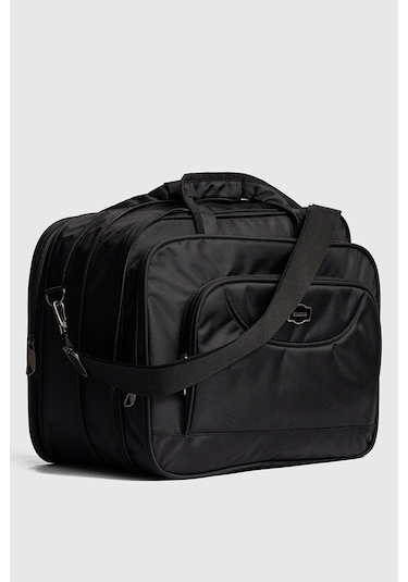 15.6" İnç Körüklü Evrak Bilgisayar Notebook Laptop Çantası Kse01 Siyah Siyah