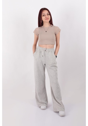 Busem W0011053 Kadın Eşofman Altı GRİ MELANJ