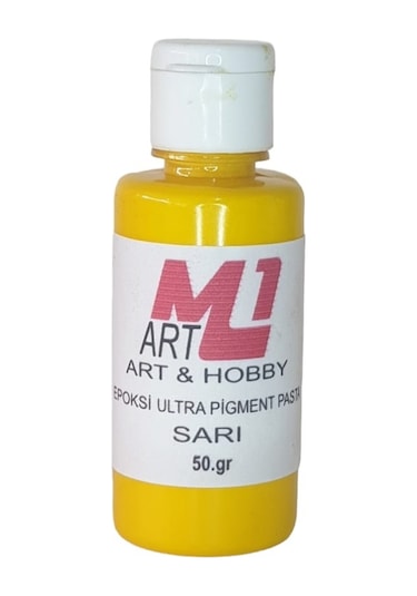 M1 Art Epoksi Ultra Pigment Pasta Sarı 50gr - Opak & Transparan