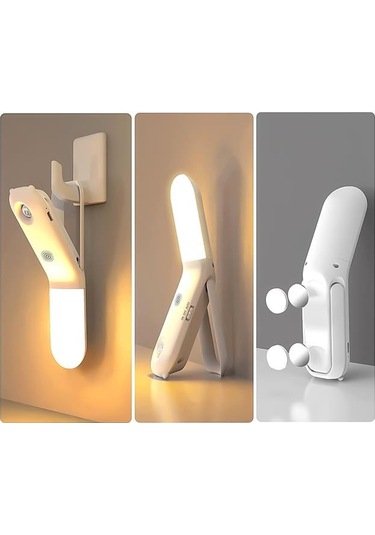 Powermaster Pm-26763 Üç Renkli Hareket Sensörlü Masa Gece Lambası Ayarlanabilir Işık Beyaz