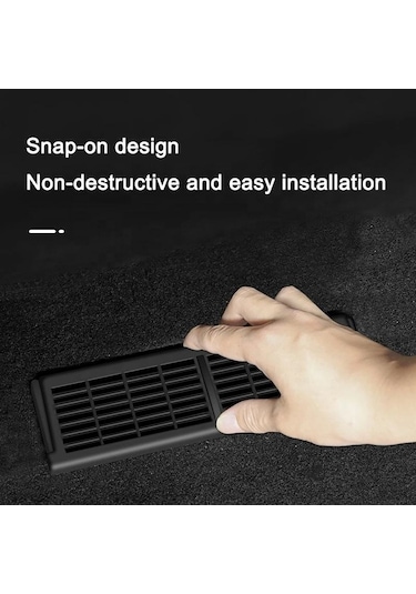 Tesla Model Y İçin 1 Çift Araba Koltuk Altı Havalandırma Koruma Kapağı Dekorasyon Aksesuarları