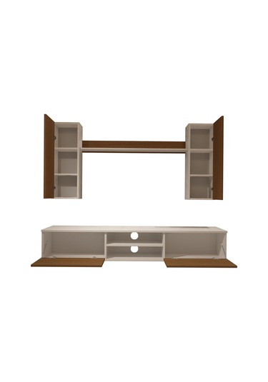 Decoraktiv Eko 7 Mdf Dvd Tv Ünitesi Tv Sehpası Beyaz - Ceviz