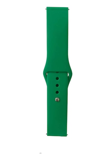 Mobilteam Huawei Honor Magic 2 46mm Band Serisi 22mm Klasik Kordon Silikon Strap Kayış-grass Green