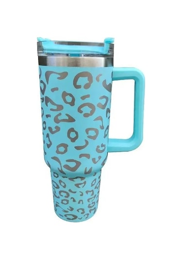 Meadow 304 Paslanmaz Çelik Araba Termosu 40 Oz - Isı Ve Soğuk Koruma Mavi - Turkuaz - Beyaz 1 L Mavi - Turkuaz - Beyaz