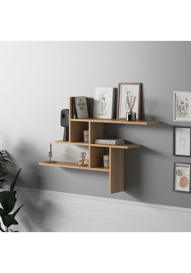 Germen Duvar Rafı Meşe