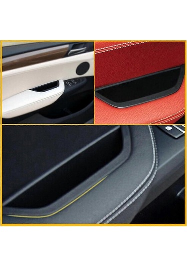 Siyah İç Kapı Kolu Çekme Trimi 2010-2018 F25 F26 X3 X4 Modellerine Uygundur, Sol Ön Taraf 514