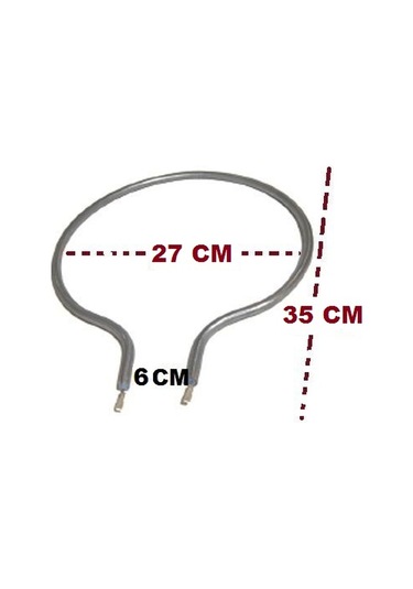 Davul Fırın Rezistans 750 Watt Rezistansı Çap 27 Cm Ampul Tip