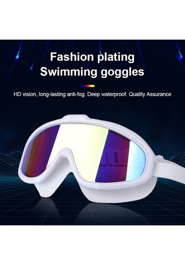 Artfulabode Yüzme Sones Siyah Sıvı Silikon Rahat Önleyici Kaplama Hd Gümüş Gözlüğü Elektroliz Buğu Wf Çok Renkli