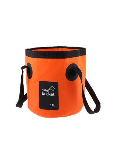 Homyl Açık Kamp Balıkçılık Için Katlanır 12l-portakal Portakal Turuncu