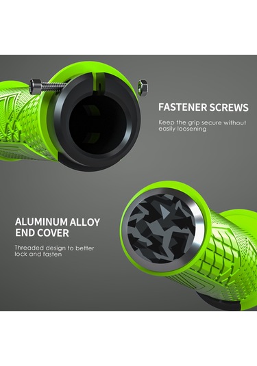 Darbeye Dayanıklı Bisiklet Gidon Sapları 22.2mm Bisiklet Y20500gr Yeşil Yeşil