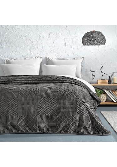 Yataş Bedding Nova Emboss Çift Kişilik Battaniye Gri