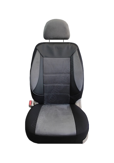 Mercedes Benz A 190 Uyumlu Tay Tüyü Oto Koltuk Kılıfı Füme-Siyah