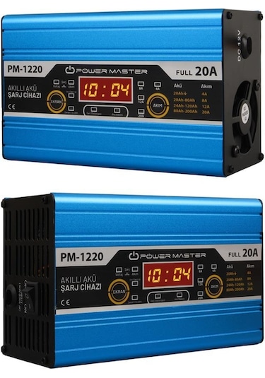 Powermaster PM-1220 12 Volt Max 20 Amper Akü Şarj Cihazı