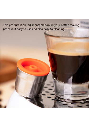Youmex Stoklu Paslanmaz Çelik Kullandırılabilir Kahve Kapsülü Seti - Illy X7.1/y3.2/y5 Uyumlu - Press, Kaşık Ve Fırça İle Evde Hızlı Kahve Hazırlama Aleti Diğer