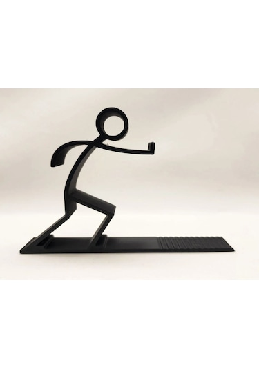 Dekoratif Kitap Tutucu, Kitap Desteği, Stickman-çöp Adam Kitap Standı