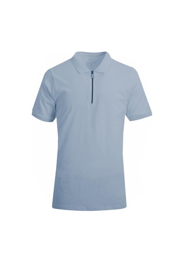 Uki Açık Mavi Polo Yaka Süprem T-shirt Açik Mavi