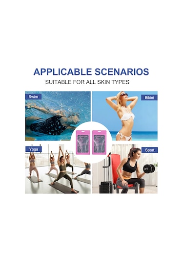 Qingmipy Kadın Gizli Bölge Silikon Y Şekilli Gizleyici, Şeffaf, İz Olmadan, 2 Adet, Mayo, Jean, Mayo Vb. Alt Giysilere Uygulanabilir