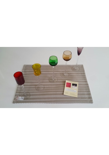 Amerikan Servis Rich Çizgi 32 x 45 CM Zeytin Yeşili-1'li Yeşil