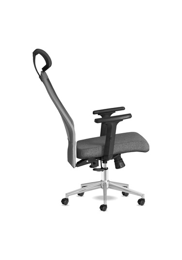 Kolto Başlıklı Gri Çalışma Koltuğu