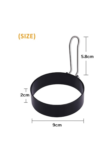 Ximistore9 3'lü Paslanmaz Çelik Yumurta Çemberi - Anti Yapışkan Pişirme Kalıbı, Omlet Ve Köfte İçin Çok Renkli