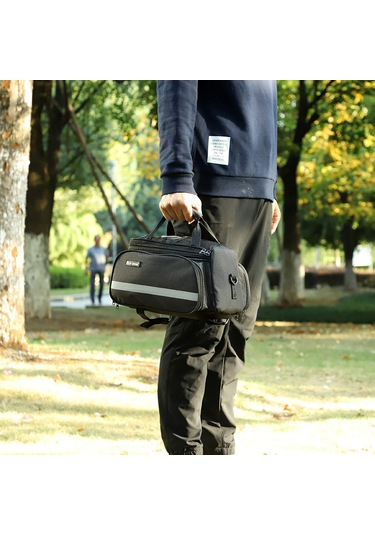 Moveevo Bisiklet Seyahat Çantası 25l Su Geçirmez Polyester, Montajlı Sırt Kayışı, Saçma Kapağı İle Gri Sürüm Gri