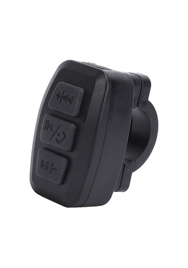 Vkemall Bisiklet İçin Kablosuz Telefon Kontrolcüsü - Bluetooth İle Müzik Ve Arama Yönetimi, Ipx6 Su Geçirmez, 15m Uzaklıkta, İos/android Uyumlu Siyah