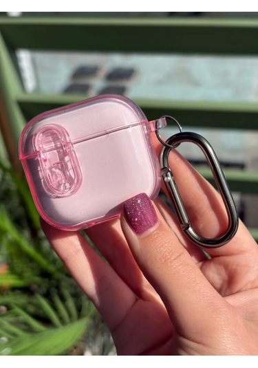 Yummy Case Airpods Uyumlu 4 Kablosuz Kulaklık Kılıfı Şeffaf 463057667 Pembe