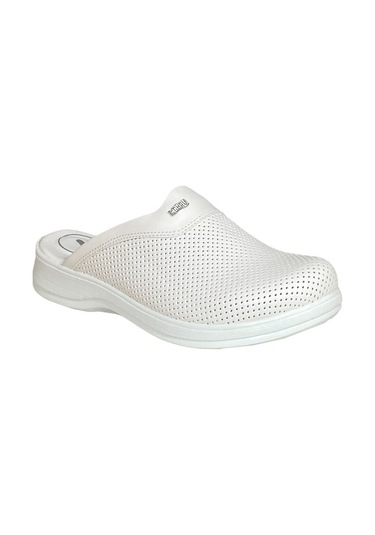 Guru Ortopedik Erkek Sabo Terlik Doktor Hemşire Aşçı Iş Terliği Beyaz