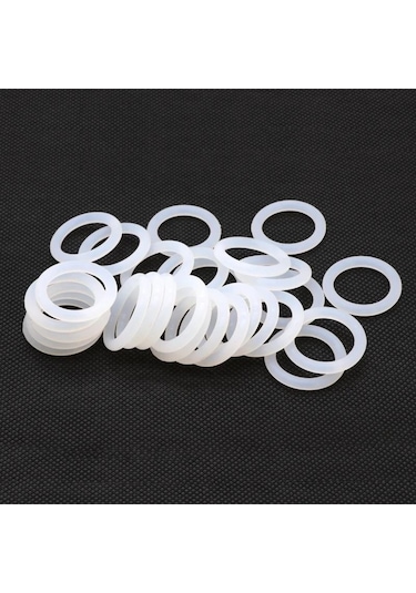 5/25 Adet Od10-48mm Kesit 3mm Beyaz Silikon Kauçuk O-ringler Contalar Yıkayıcı Gıda Sınıfı 3x39mm 5pcs