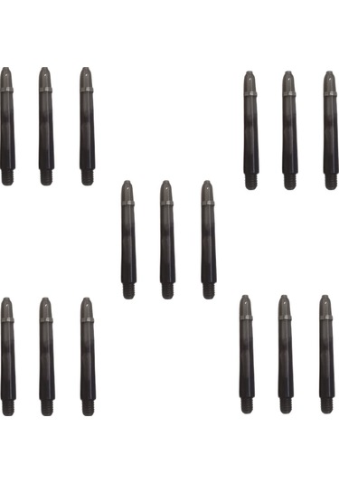 5 Set 15 Adet 41mm Siyah Şeffaf Polikarbon Pc Dart Shaft-şaft.