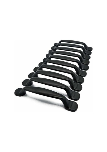 10x Mutfak Dolabı Kapı Dolap Kulpları Çekmece Yatak Odası Mobilyası Ortadan Çekmeceler 96mm, Alüminyum, Vidalarla