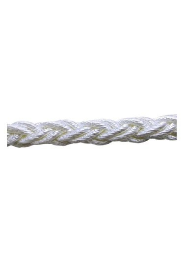 Dolphin Rope Polyester Halat 8 Kollu 18 MM Beyaz