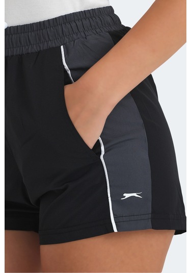 Slazenger Radek In Kadın Cepli Deniz Şortu Siyah Mayo Siyah